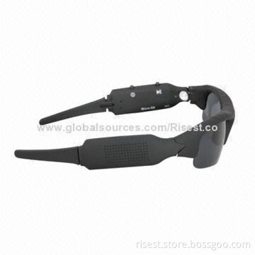 HD AVI 30fps 720p Outdoor Sports Sunglasses Camera RE-SG720P